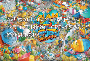 次世代AI「PLaMo β版」無料トライアル開始！GPT-4を超える性能は本物か