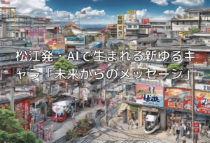 松江発・AIで生まれる新ゆるキャラ「未来からのメッセージ」