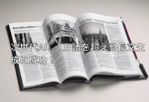 次世代AI、1万語を超える長文生成に成功！