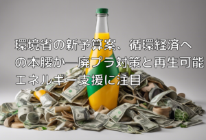 環境省の新予算案、循環経済への本腰か—廃プラ対策と再生可能エネルギー支援に注目