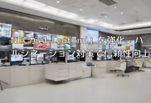 NECがAI「cotomi」を強化、ハルシネーション対策で信頼性向上