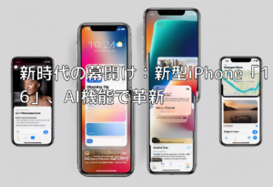 新時代の幕開け：新型iPhone「16」、AI機能で革新