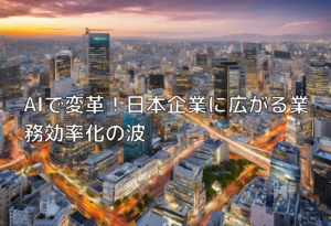 AIで変革！日本企業に広がる業務効率化の波