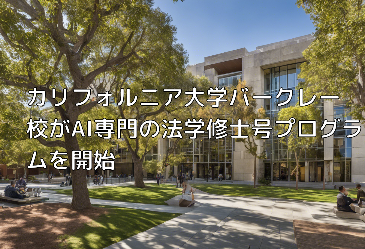 カリフォルニア大学バークレー校がAI専門の法学修士号プログラムを開始