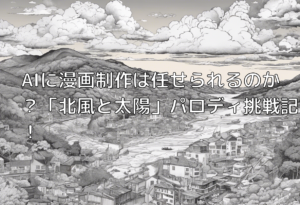 AIに漫画制作は任せられるのか？「北風と太陽」パロディ挑戦記！