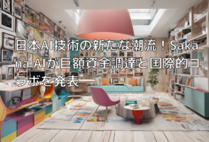 日本AI技術の新たな潮流！Sakana AIが巨額資金調達と国際的コラボを発表