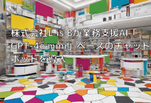 株式会社L is Bが業務支援AI「GPT-4o mini」ベースのチャットボットを導入