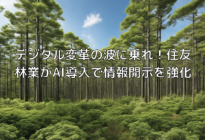 デジタル変革の波に乗れ！住友林業がAI導入で情報開示を強化