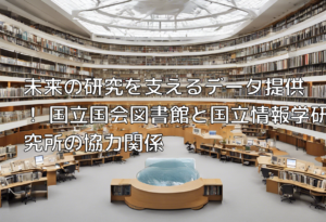 未来の研究を支えるデータ提供！ 国立国会図書館と国立情報学研究所の協力関係