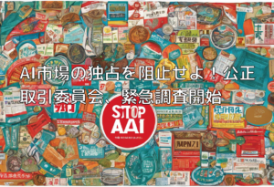 AI市場の独占を阻止せよ！公正取引委員会、緊急調査開始