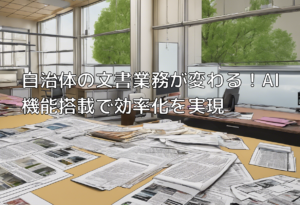 自治体の文書業務が変わる！AI機能搭載で効率化を実現