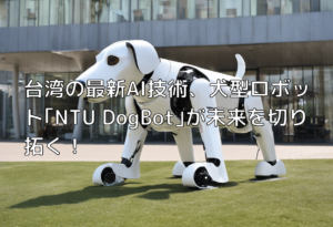 台湾の最新AI技術、犬型ロボット｢NTU DogBot｣が未来を切り拓く！