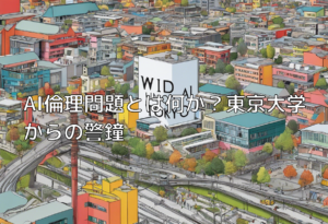 AI倫理問題とは何か？東京大学からの警鐘