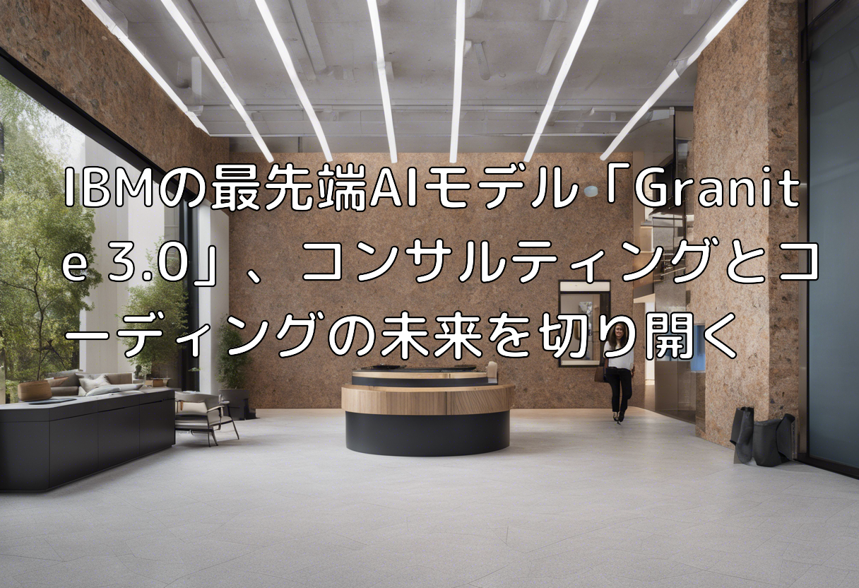 IBMの最先端AIモデル「Granite 3.0」、コンサルティングとコーディングの未来を切り開く