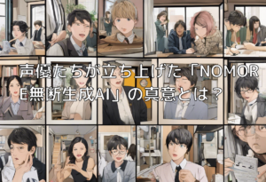 声優たちが立ち上げた「NOMORE無断生成AI」の真意とは？