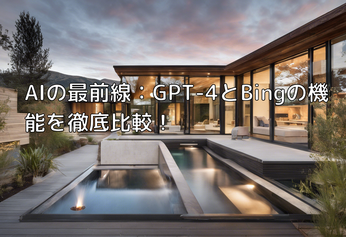 AIの最前線：GPT-4とBingの機能を徹底比較！