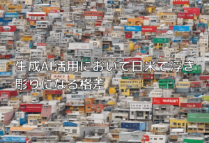 生成AI活用において日米で浮き彫りになる格差