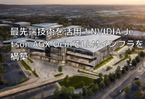 最先端技術を活用！NVIDIA Jetson AGX OrinでLLMインフラを構築