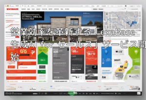 営業効率を革新する「exaBase 生成AI for セールス」サービス開始