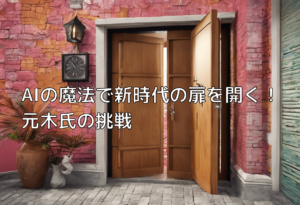 AIの魔法で新時代の扉を開く！元木氏の挑戦
