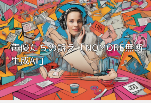 声優たちの訴え「NOMORE無断生成AI」