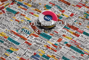 AIの記憶力に挑戦！真実かウソか、その答えは…？