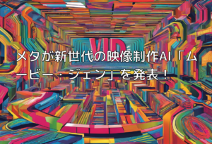 メタが新世代の映像制作AI「ムービー・ジェン」を発表！