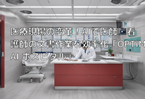 医療現場の変革！AIで医師・看護師の文書作業を効率化「OPTiM AI ホスピタル」