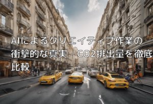 AIによるクリエイティブ作業の衝撃的な真実 – CO2排出量を徹底比較