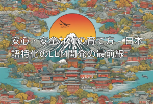 安心・安全なAIの育て方 – 日本語特化のLLM開発の最前線