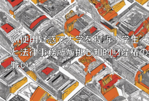 AI使用疑惑で大学を提訴！学生と法律事務所が挑む知的財産権の戦い