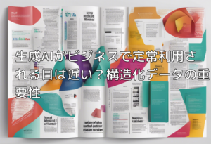 生成AIがビジネスで定常利用される日は近い？構造化データの重要性