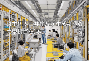 日本初！三井住友が生成AIへの大型投資を決定