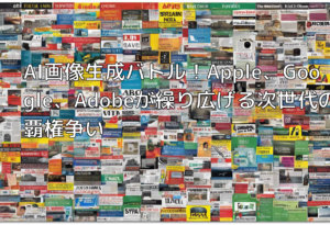 AI画像生成バトル！Apple、Google、Adobeが繰り広げる次世代の覇権争い