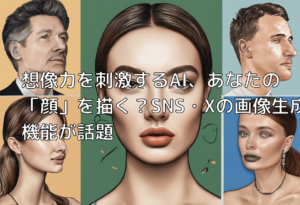 想像力を刺激するAI、あなたの「顔」を描く？SNS・Xの画像生成機能が話題