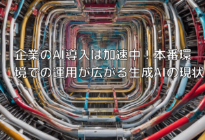 企業のAI導入は加速中！本番環境での運用が広がる生成AIの現状