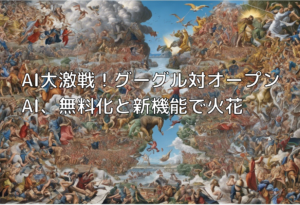 AI大激戦！グーグル対オープンAI、無料化と新機能で火花