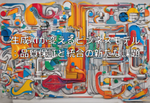 生成AIが変えるビジネスモデル：品質保証と統合の新たな課題