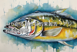 AIが創る新たな釣果報告！アジ絵画は難敵？