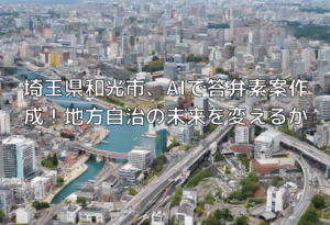 埼玉県和光市、AIで答弁素案作成！地方自治の未来を変えるか