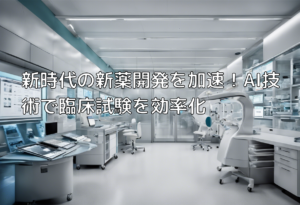 新時代の新薬開発を加速！AI技術で臨床試験を効率化