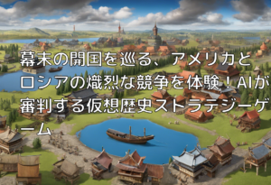 幕末の開国を巡る、アメリカとロシアの熾烈な競争を体験！AIが審判する仮想歴史ストラテジーゲーム