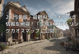 2025年版・最新AIリスキリング情報を網羅！「生成AIリスキリングカオスマップ」公開