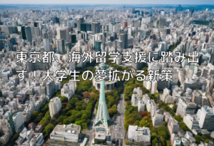 東京都、海外留学支援に踏み出す！大学生の夢拡がる新策