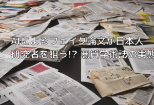 AIによるフェイク論文が日本人研究者を狙う!? 悪質学術誌の実態