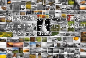 AI技術を駆使してグラビア画像を創る！カメラマンによる実践ワークショップ第3期