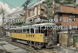 新時代のミステリー体験！AIが創り出す「八雲とセツの怪談事件簿」