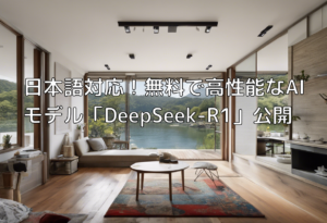 日本語対応！無料で高性能なAIモデル「DeepSeek-R1」公開