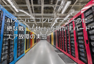 AIスーパーコンピューターの壮絶な戦い！Metaが明かすハードウエア故障の実態