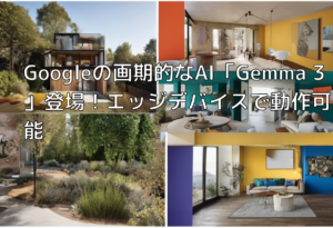 Googleの画期的なAI「Gemma 3」登場！エッジデバイスで動作可能